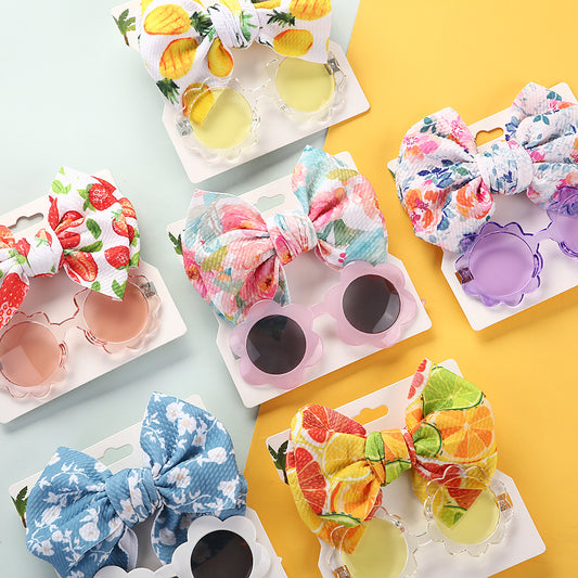 Baby Bow & Sunnies Set – Bloom & Tropic Collection