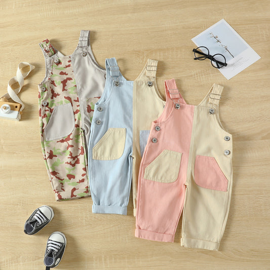Boys' And Girls' Baby Cute Overalls