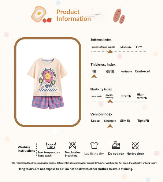 Summer New Style Short-Sleeve Casual Two-Piece Set For Toddlers And Kids